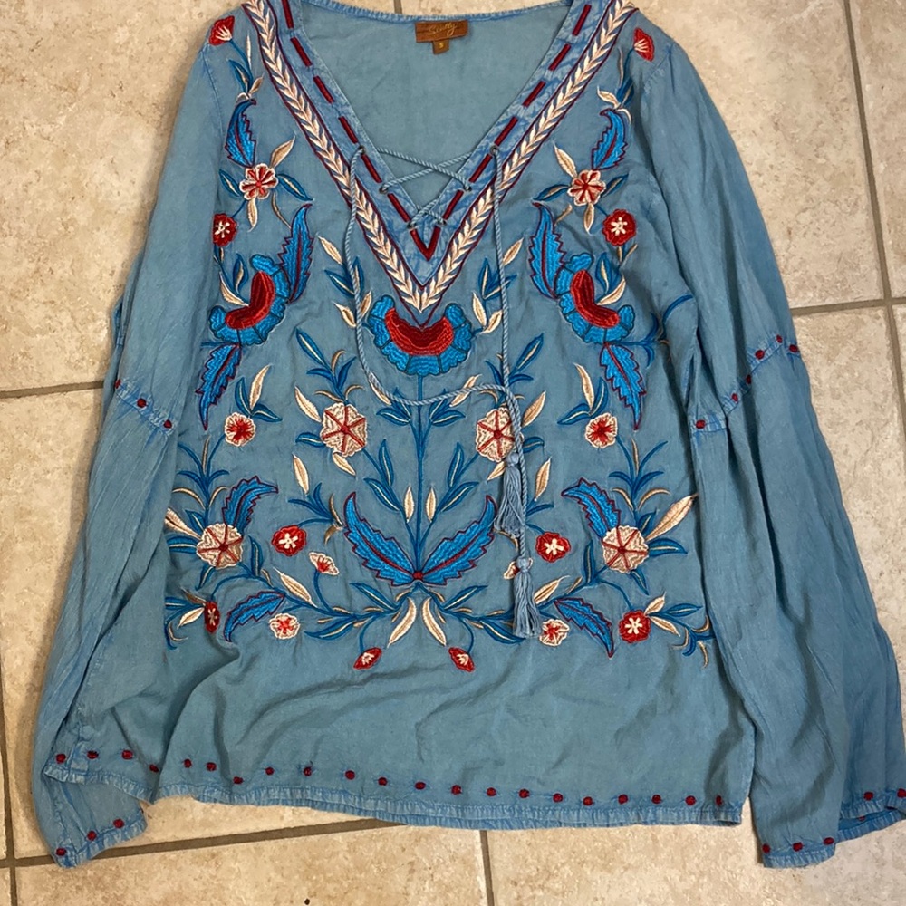Scully Embroidered Blouse